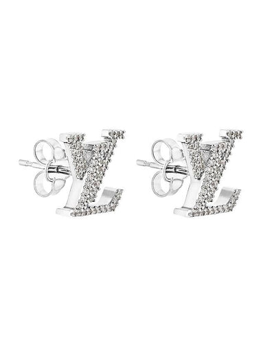 LV Iconic Earrings Silver - LOUIS VUITTON - BALAAN 1