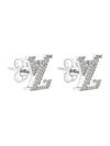 LV Iconic Earrings Silver - LOUIS VUITTON - BALAAN 1