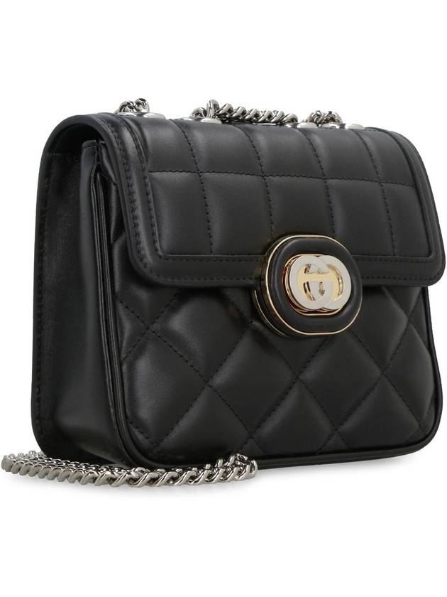 Interlocking G Quilted Mini Shoulder Bag Black - GUCCI - BALAAN 4