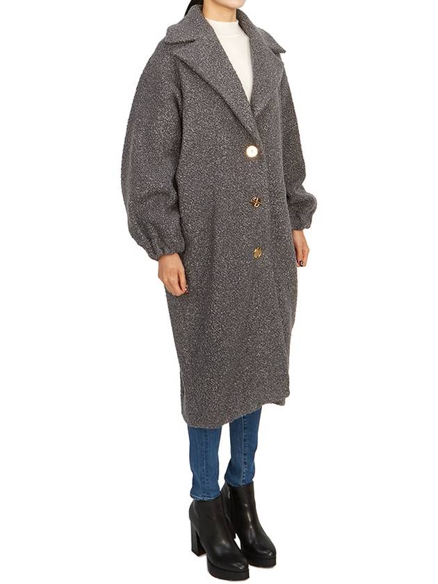 Puff Sleeve Single Coat Grey - PATOU - BALAAN 7