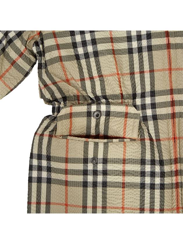 Kids Vintage Check Hooded Jacket Archive Beige - BURBERRY - BALAAN 6