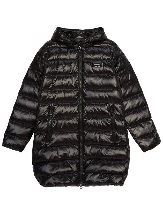 Women s Tile Dew Hooded Heavy Long Down Jacket VDDJ95835 BKS - DUVETICA - BALAAN 2