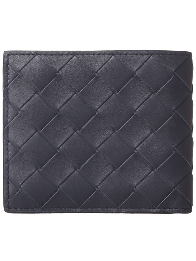 Intrecciato Leather Half Wallet Navy - BOTTEGA VENETA - BALAAN 4