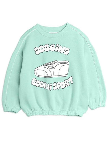 Kids Sneakers Printing Sweatshirt Mint 24220112 75 - MINI RODINI - BALAAN 1