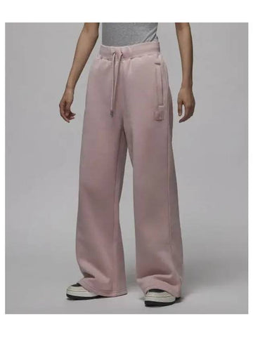 Jordan Flight Fleece Pants W Pink Oxford FV7156 601 - NIKE - BALAAN 1