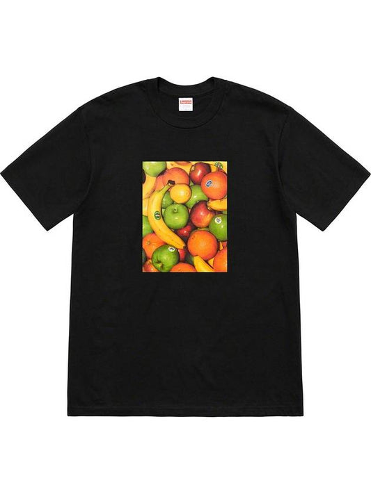 Fruits Fruit Short Sleeve TShirt Fruit Tee Black - SUPREME - BALAAN 1