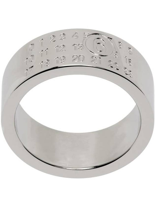 Men's Numeric Minimal Signature Ring Silver - MAISON MARGIELA - BALAAN 1