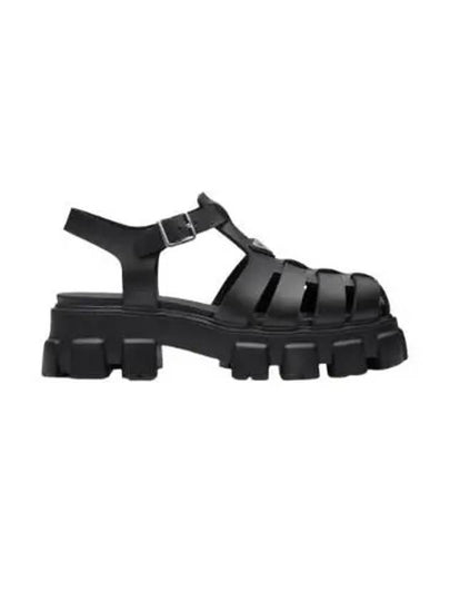 Monolith Rubber Sandals Black - PRADA - BALAAN 2