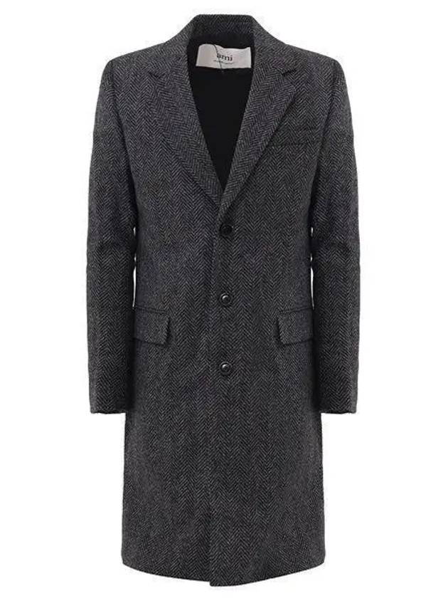 22FW UCO001 278 050 Men’s Single Wool Coat 998835 - AMI - BALAAN 1