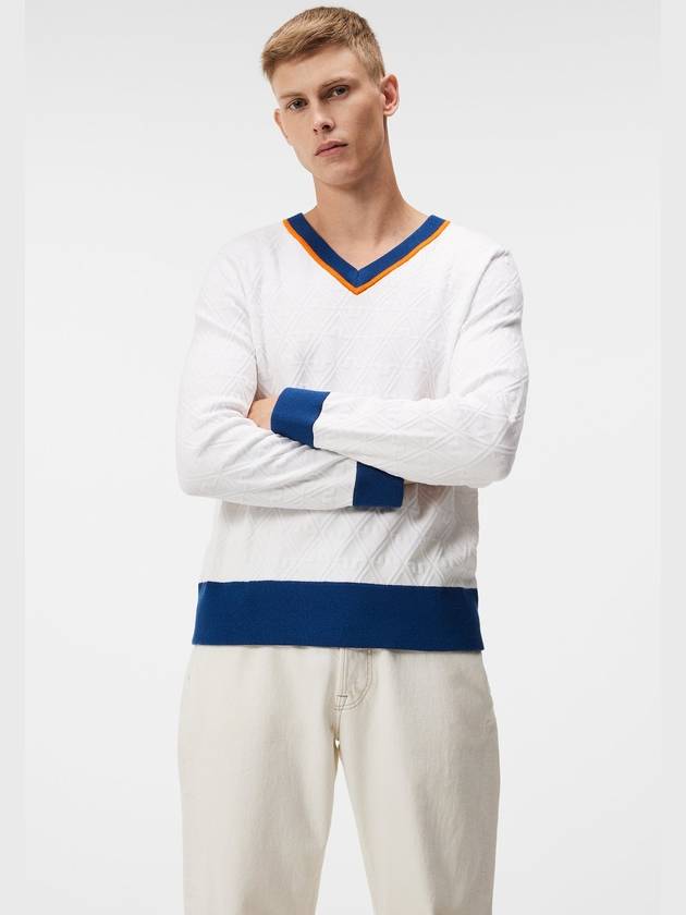 Men's Finely Knit Top White - J.LINDEBERG - BALAAN 3