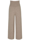 100% Cashmere Wide Banding Waist Wide Leg Pants 3 Colors C3KSL61 - CALLAITE - BALAAN 3