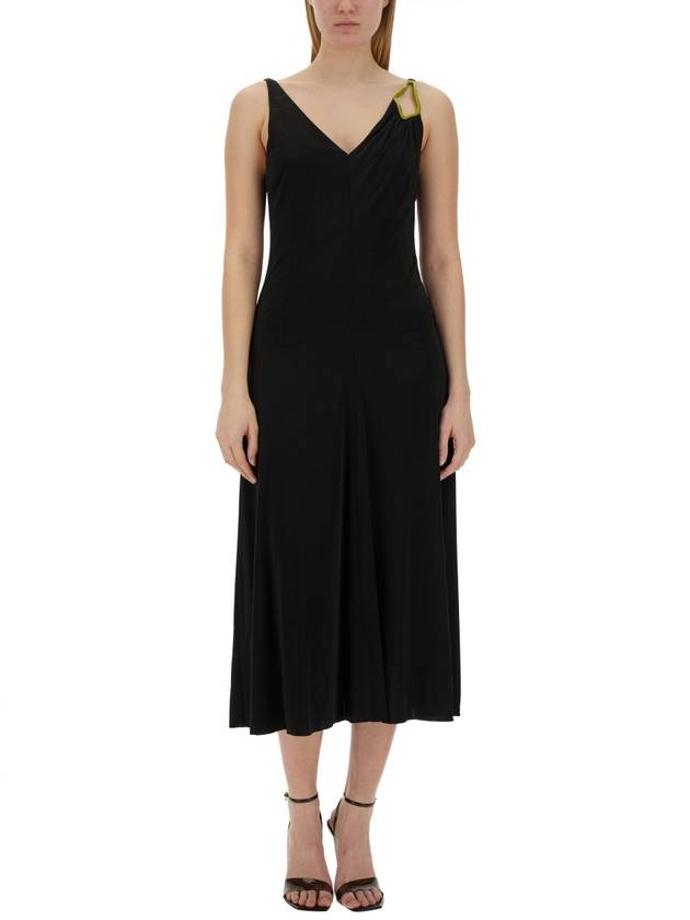 Midi One Piece RW DR0007 4893 P2410 BLACK - LANVIN - BALAAN 3