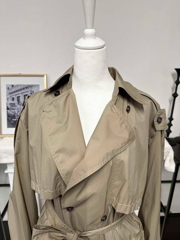 Deva Nylon Trench Coat Sand Beige - MONCLER - BALAAN 4