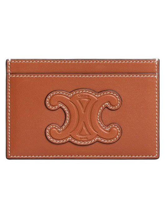 Coeur Triomphe Card Wallet Tan - CELINE - BALAAN 1