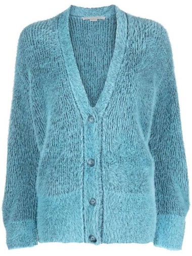 Brushed Effect Button Up Cashmere Cardigan 6K04883S2416 - STELLA MCCARTNEY - BALAAN 1