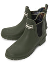 Women's Wilton Wellington Chelsea Rain Boots Green - BARBOUR - BALAAN 2