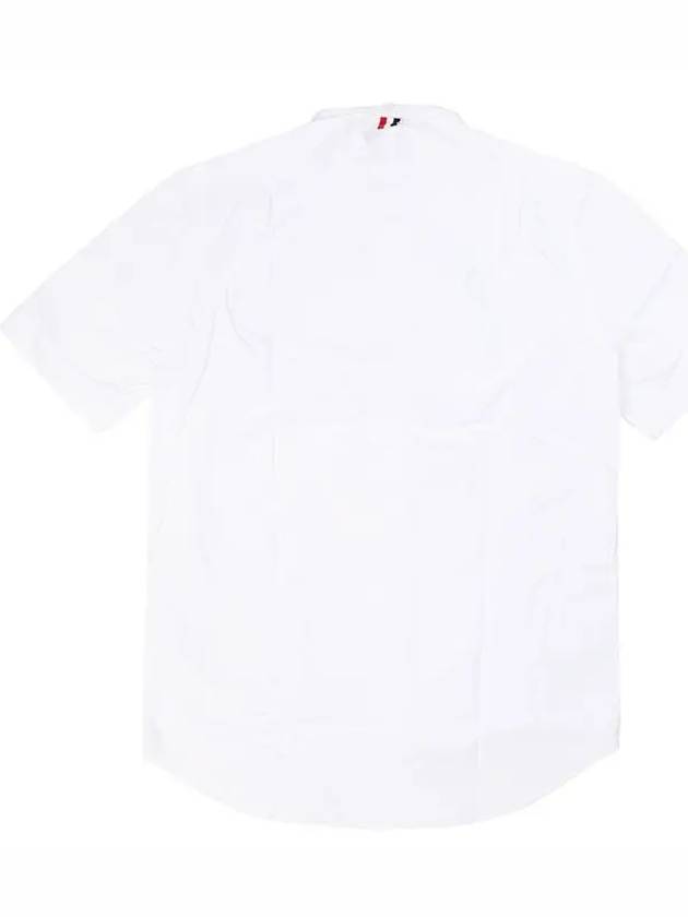 Oxford Short Sleeve Shirt White - THOM BROWNE - BALAAN.