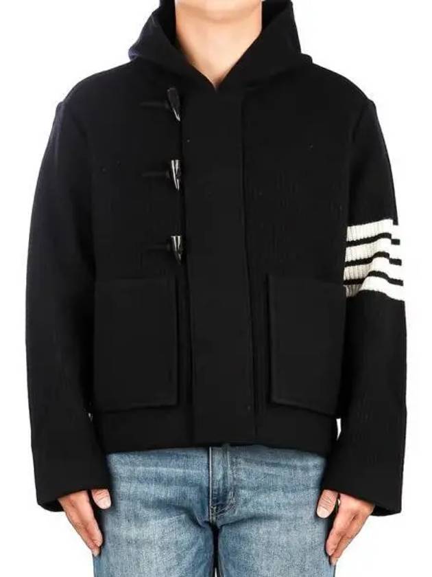 Men s diagonal armband duffel jacket 270844 - THOM BROWNE - BALAAN 1