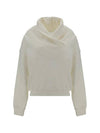 hooded sweatshirt 803146Y36SW 9538 WHITE - SAINT LAURENT - BALAAN 1