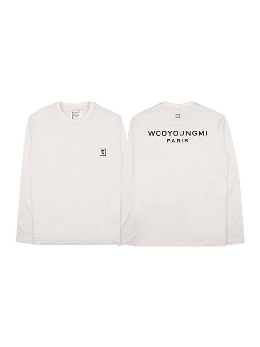 Cotton back logo long sleeve T-shirt W231TS17 714I - WOOYOUNGMI - BALAAN.