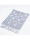 LV Essential Monogram Wool Scarf Light Grey - LOUIS VUITTON - BALAAN 6