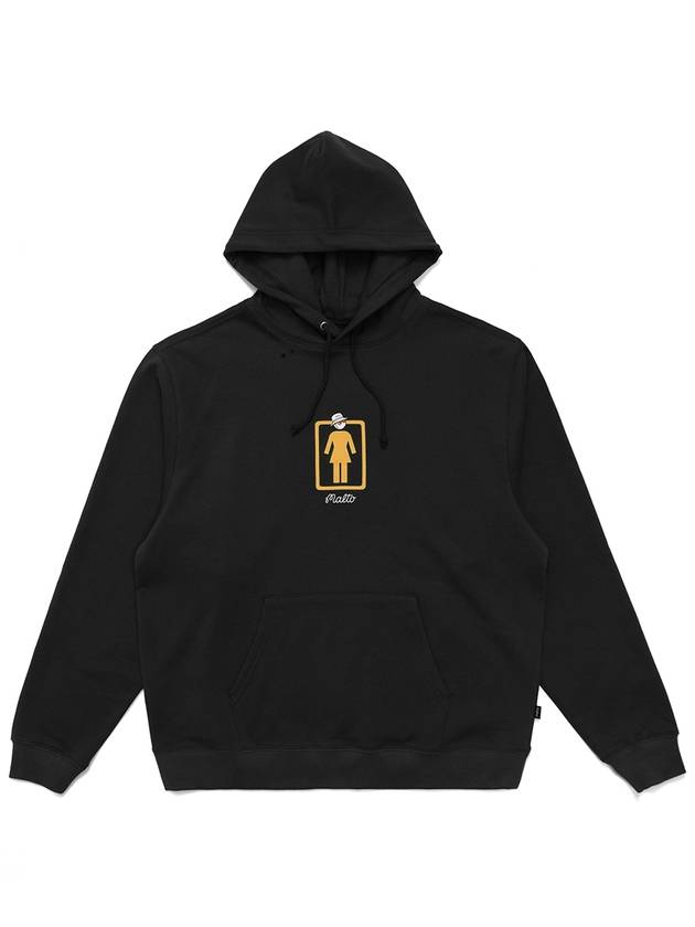 MALBON x GIRL Thompson Unbo x ed Hoodie BLACK M3113LHD06BLK - MALBON GOLF - BALAAN 2