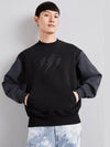 Slim Raglan Triple Bolt Crew Neck Sweatshirt - NEIL BARRETT - BALAAN 1