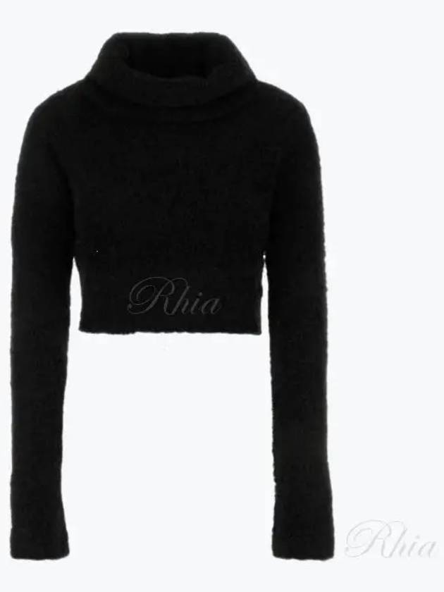 Jumper Long Sleeve Turtleneck Black - SAINT LAURENT - BALAAN 2