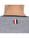 Hector Intarsia Crew Neck Knit Top Grey - THOM BROWNE - BALAAN 10