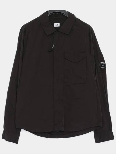 Chrome-R Lens Over Long Sleeve Shirt Black - CP COMPANY - BALAAN 2