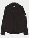 Chrome-R Lens Over Long Sleeve Shirt Black - CP COMPANY - BALAAN 3