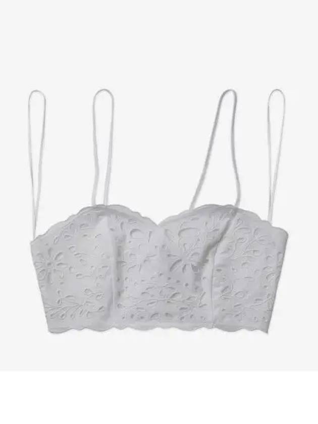 Embroidered Bustier Sleeveless White - CHLOE - BALAAN 2