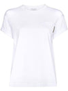 Stretch Cotton Jersey Short Sleeve T-Shirt White - BRUNELLO CUCINELLI - BALAAN 2