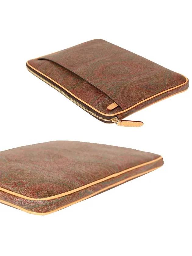 Paisley Clutch Bag Brown - ETRO - BALAAN 5