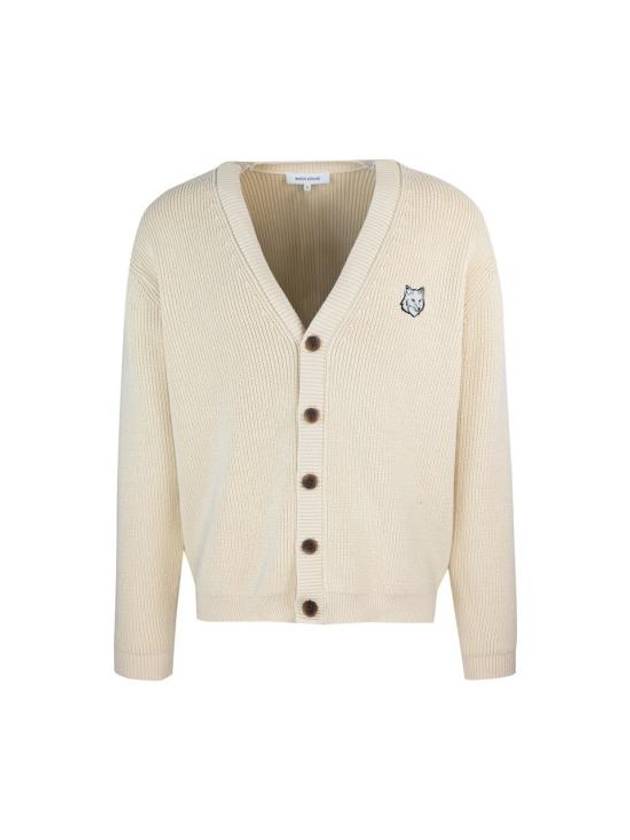 Bold Fox Head Cardigan Ivory - MAISON KITSUNE - BALAAN 1