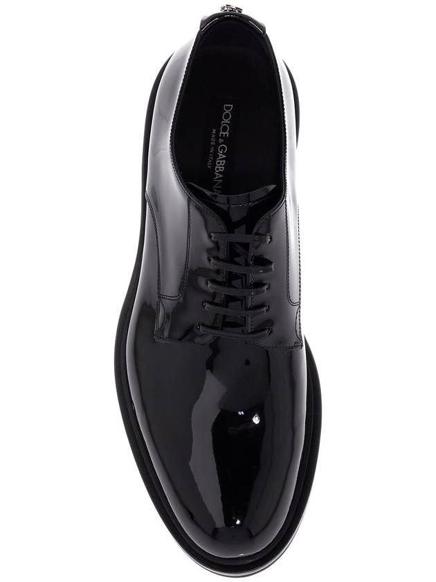 lace-up patent leather derby - DOLCE&GABBANA - BALAAN 2