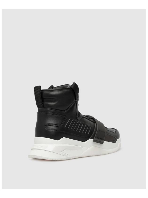 Logo B-Ball Leather High Top Sneakers Black - BALMAIN - BALAAN 5