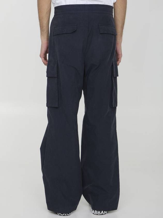 Men's Cargo Straight Pants Blue - DOLCE&GABBANA - BALAAN 5