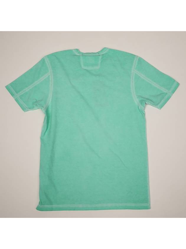 Piece Dyed Short Sleeve T-Shirt Green - CP COMPANY - BALAAN 5