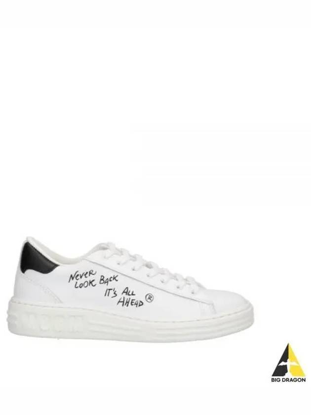 Lettering Logo Low-Top Sneakers White - MSGM - BALAAN 2