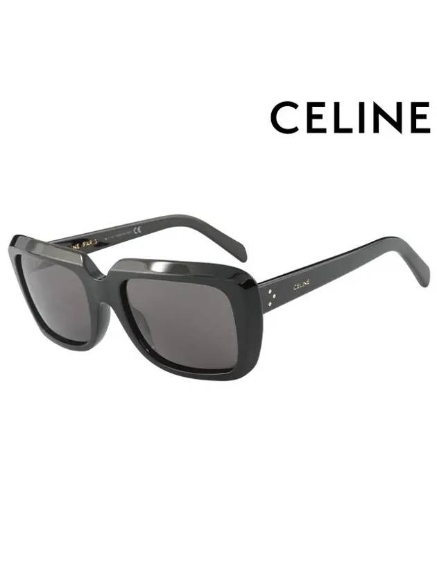 Sunglasses CL40091I 01A Square Acetate Men Women - CELINE - BALAAN 1