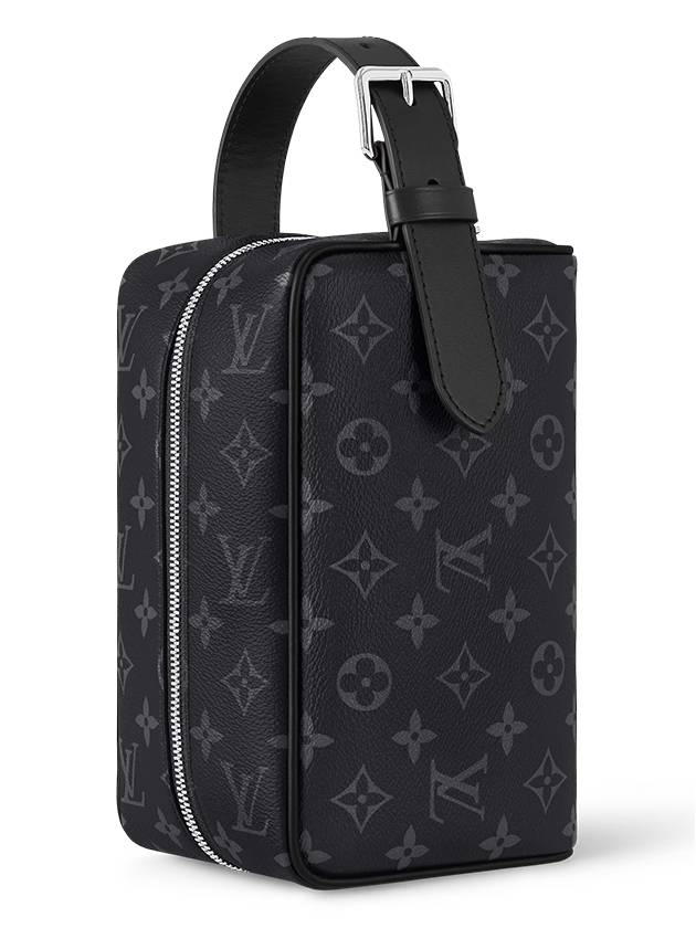 Trousse Toilette Locker Dopp Kit Monogram Eclipse Pouch Bag Black - LOUIS VUITTON - BALAAN 7