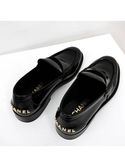 Bag Logo Moccasin Leather Loafer Black - CHANEL - BALAAN 2