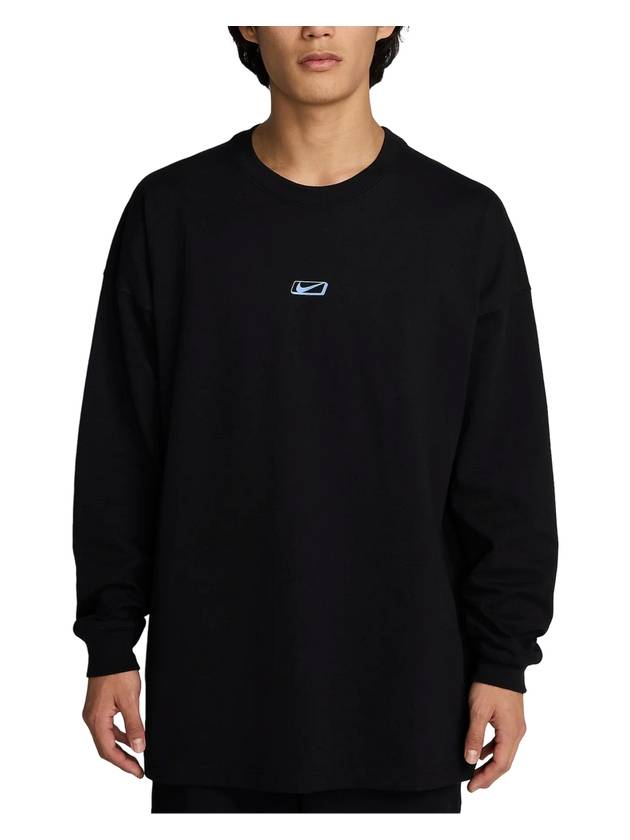 Sportswear Oversized Long Sleeve T-Shirt Black - NIKE - BALAAN 1