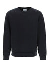 Logo Patch Brushed Sweatshirt Black - ACNE STUDIOS - BALAAN 1