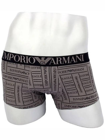 Armani Panties Underwear Men's Underwear Draws 2F508 Logo Charcoal - EMPORIO ARMANI - BALAAN 1