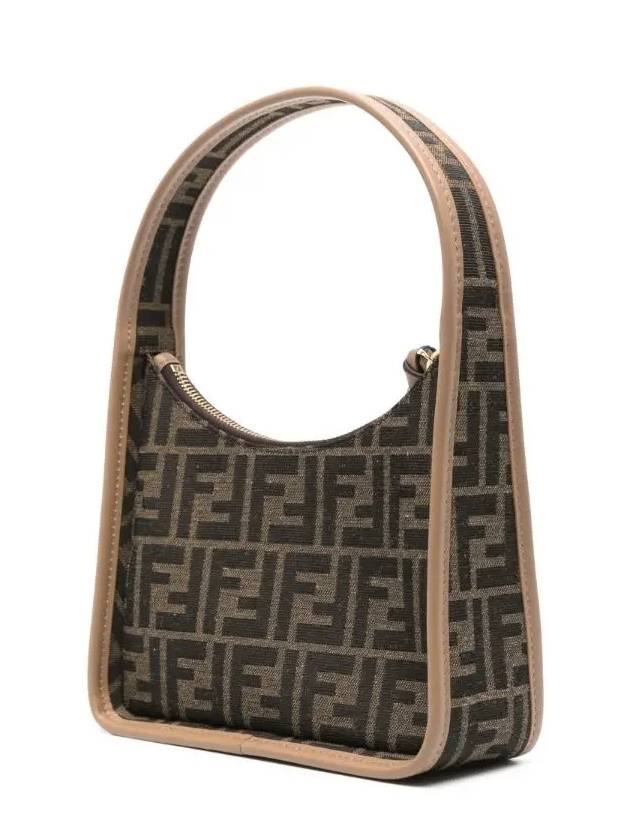 Pendesense FF Fabric Mini Shoulder Bag Brown - FENDI - BALAAN 3