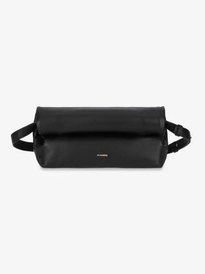 Rollup Leather Small Shoulder Bag Black - JIL SANDER - BALAAN 2