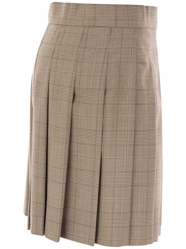 ALCUNO - Pleated short skirt in wool blend - MAX MARA - BALAAN 3