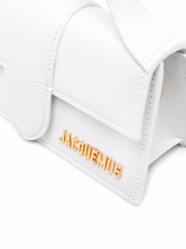 Le Bambino Gold Hardware Logo Mini Tote Bag White - JACQUEMUS - BALAAN 5